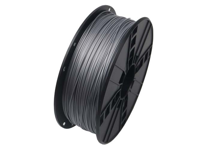 Tlačová struna (filament) GEMBIRD, ABS, 1,75mm, 1kg, strieborná