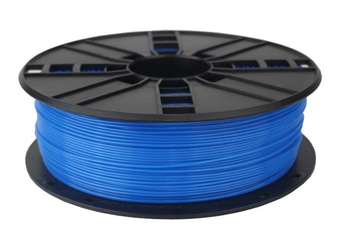 Tlačová struna (filament) GEMBIRD, ABS, 1,75mm, 1kg, fluorescentná, modrá