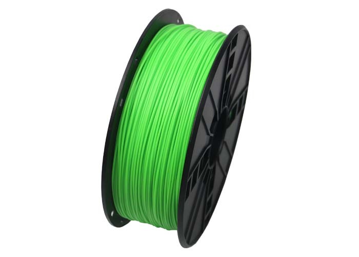 Tlačová struna (filament) GEMBIRD, PLA, 1,75mm, 1kg, fluorescentná, zelená