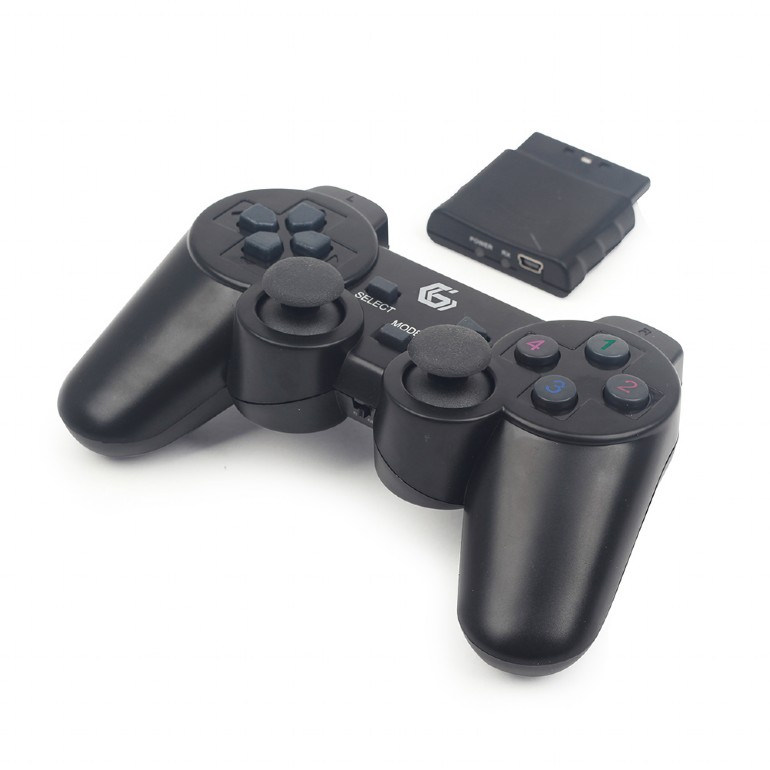 GEMBIRD gamepad JPD-WDV-01, vibrační, bezdrátový, PC/PS2/PS3, USB