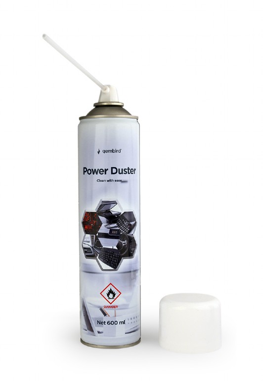 Čistiaci spray, stlačený vzduch, GEMBIRD CK-CAD-FL600-01, 600ml