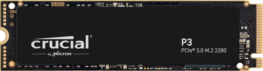 Crucial SSD P3 4TB M.2 NVMe Gen3 3500/3000 MBps