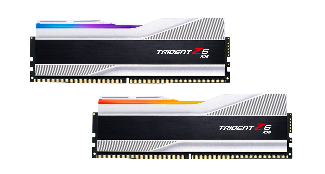 G.SKILL 64GB kit DDR5 6400 CL32 Trident Z5 RGB silver