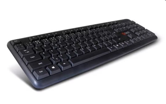 Klávesnica C-TECH KB-102 USB slim black, CZ/SK