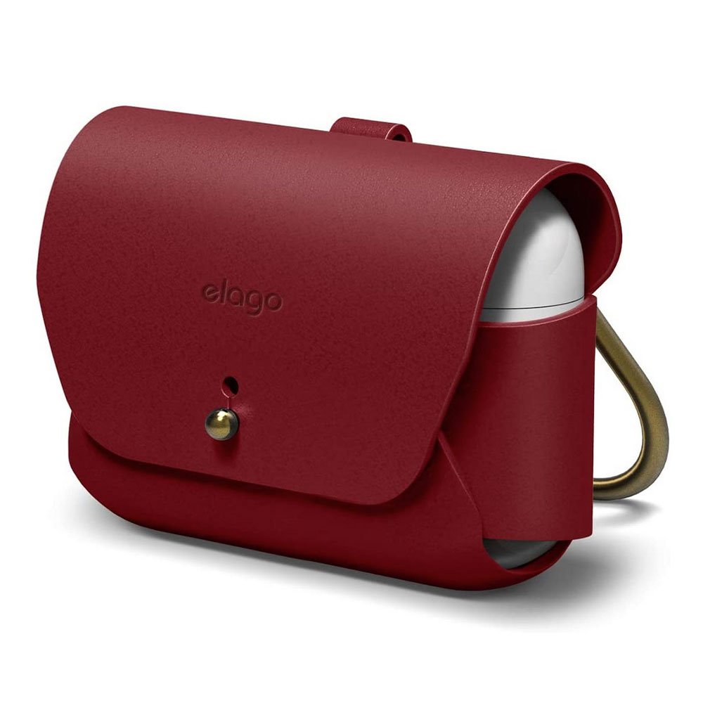Elago Airpods Pro/Pro 2 Leather Case - Red