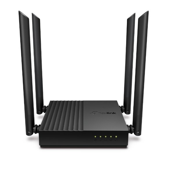 tp-link Archer C64, AC1200 Dual-Band Wi-Fi RouterSPEED: 400 Mbps at 2.4 GHz + 867 Mbps at 5 GHzSPEC: 4× Antennas, 1× Gigabit WAN