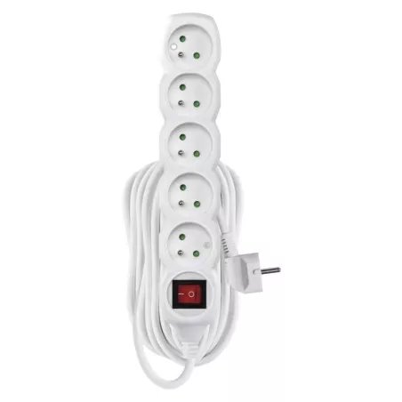 EMOS Predlzovaci kabel 16A (5zás. + vypínač) 10M