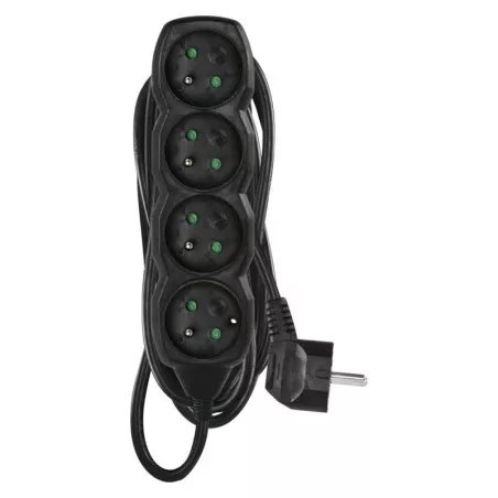 EMOS Predlzovaci kabel 16A (4zás.) 5M ČIERNY