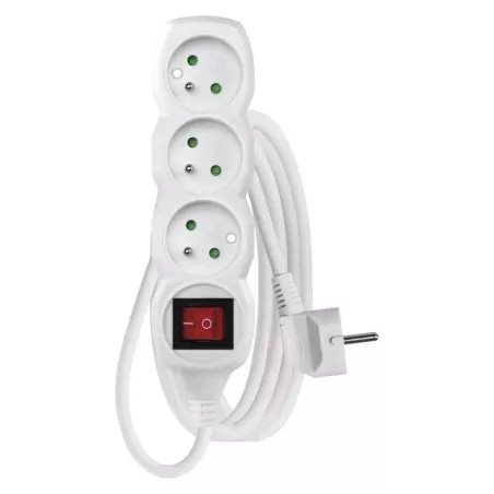 EMOS Predlzovaci kabel 16A (3zás. + vypínač) 2M