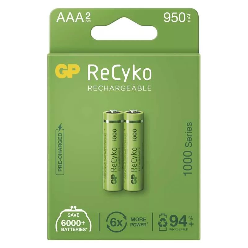 EMOS GP nabíjacia batéria ReCyko 1000 AAA (HR03) 2 ks