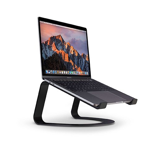 TwelveSouth stojan Curve pre MacBook - Matte Black Aluminium
