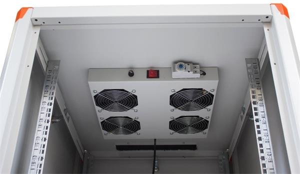 Legrand EVO Ventilacna jednotka stropna pre stojanovy rozvadzac, 4x Ventilator. + TERMOSTAT
