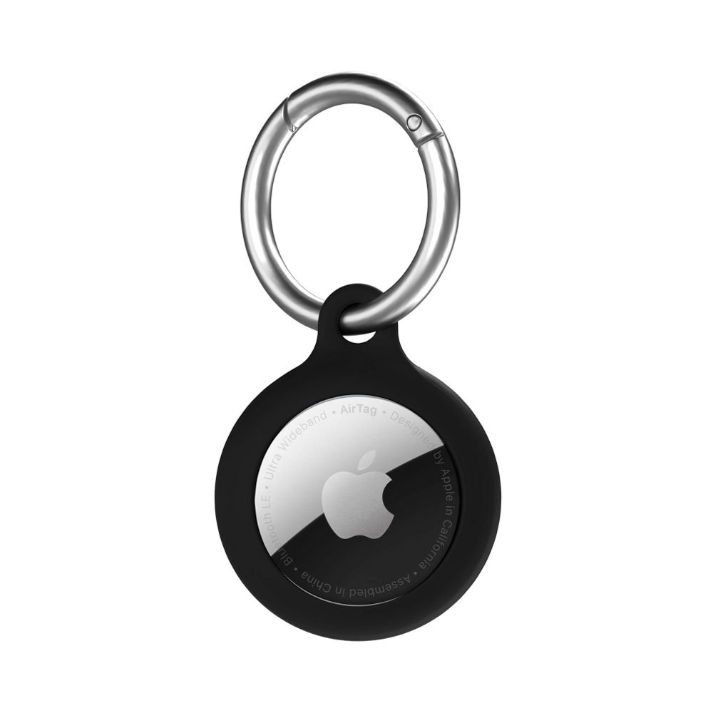 Next One puzdro Secure Silicone Key Clip pre Apple AirTag - Black