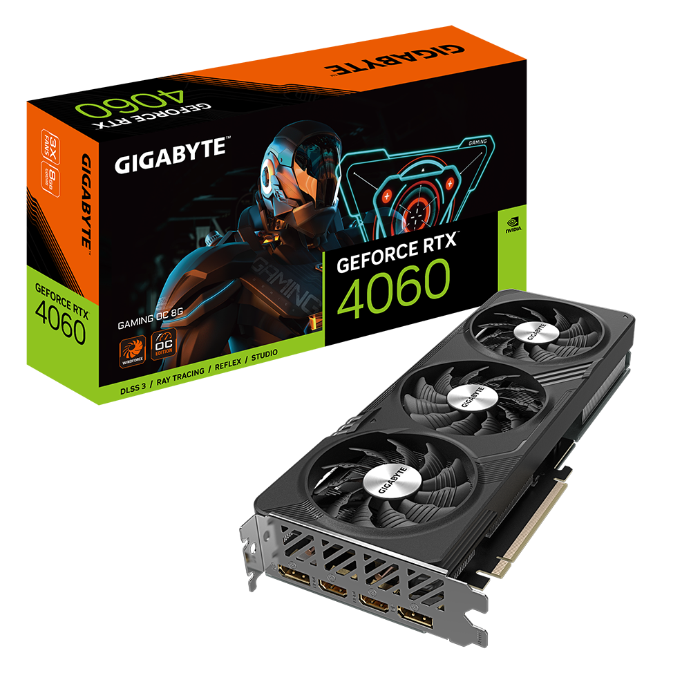 Gigabyte GeForce RTX 4060/ Gaming/ OC/ 8GB/ GDDR6