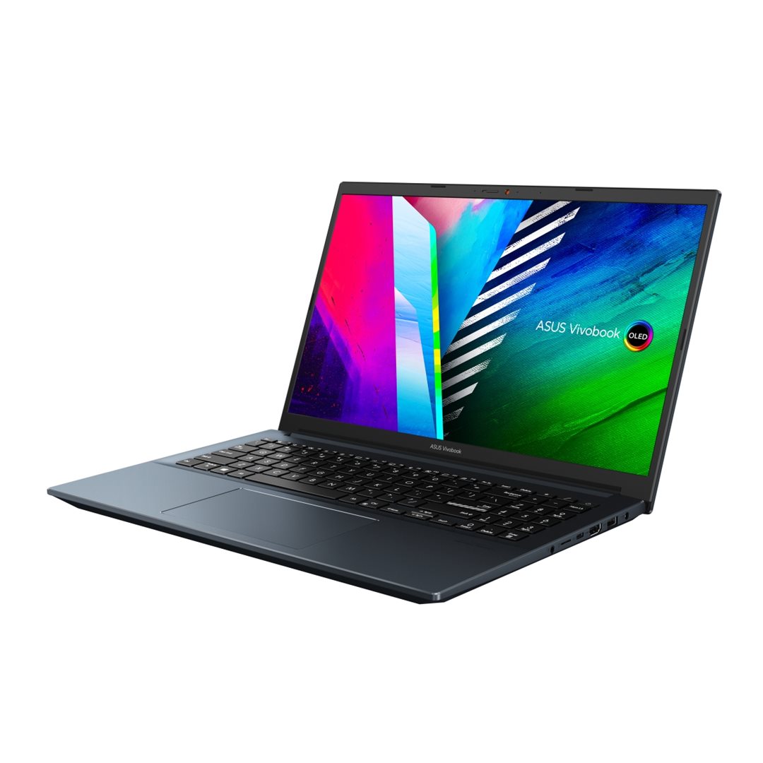 ASUS Vivobook Pro 15 OLED, R7-5800H, 16GB, 512GB PCIE G3 SSD, RTX3050 (4GB), 15,6" FHD OLED, Win11Home, Blue