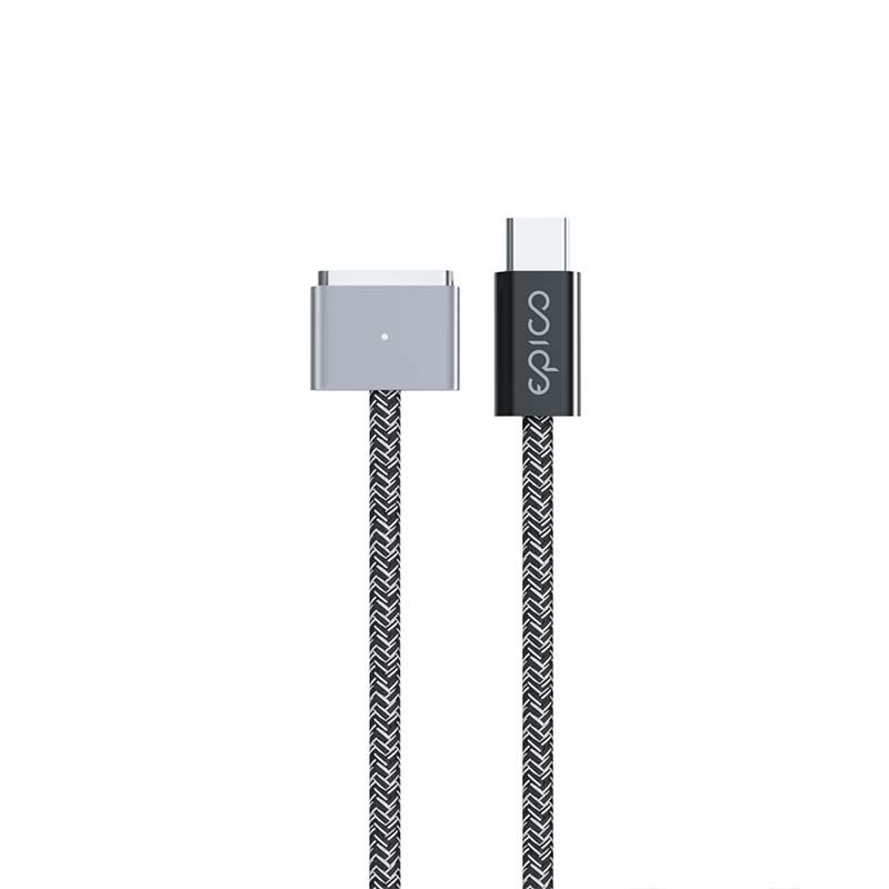 Epico Opletený Nabíjací kabel USB-C to MagSafe 3 - Vesmírne šedý