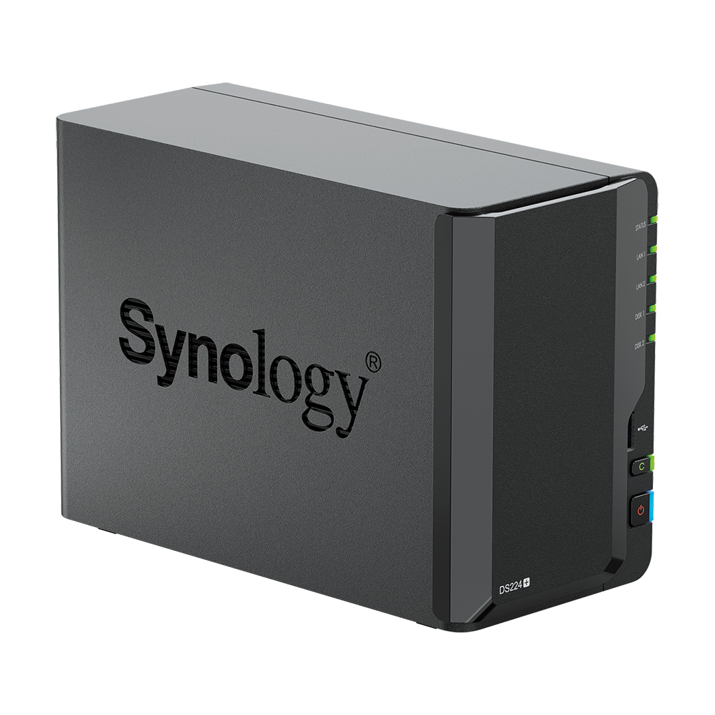 Synology™   DiskStation DS224+   (2x HDD, 2jadro CPU, 2(6)GB RAM,  2xGLAN, 2x USB3.2Gen1)