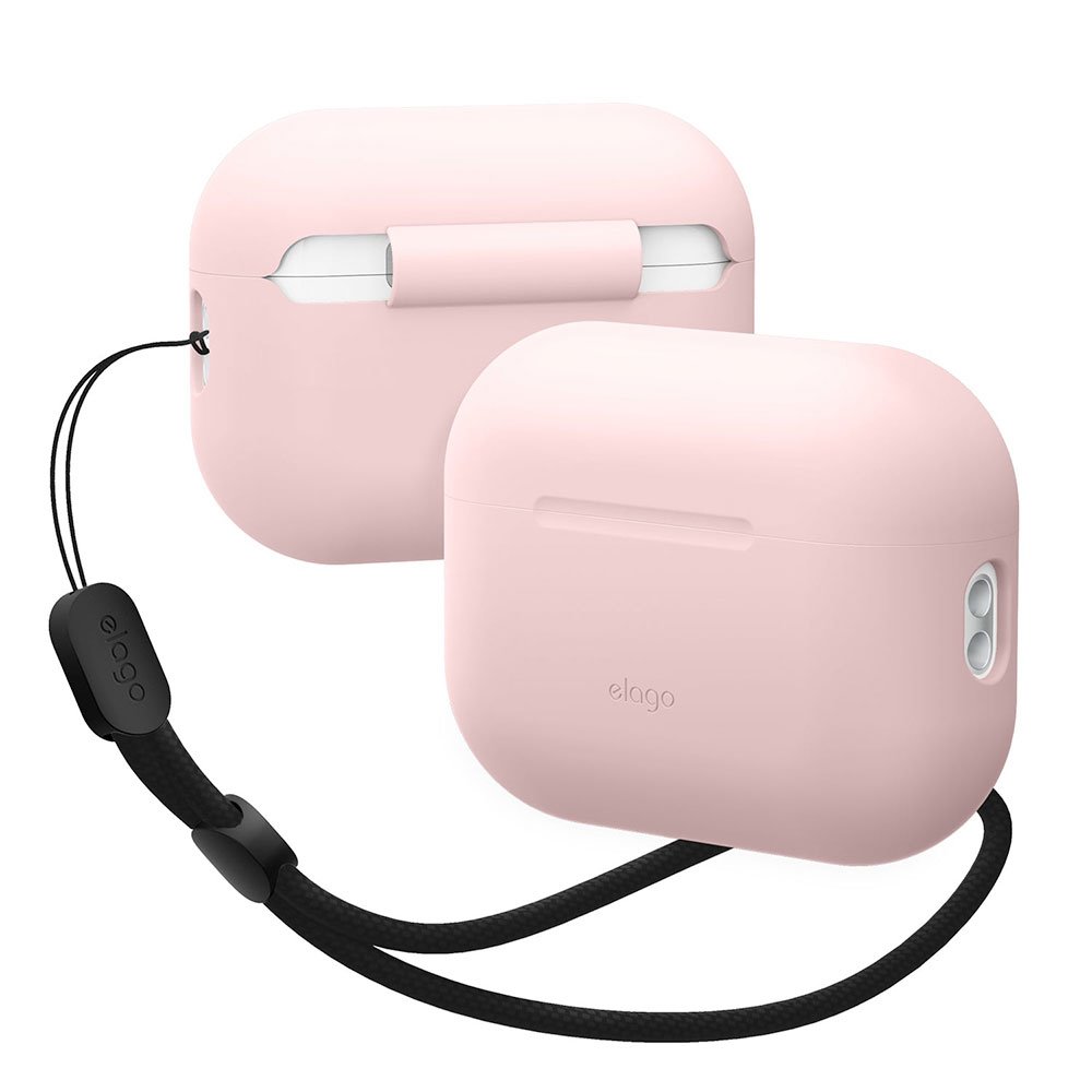 Elago Airpods Pro 2 Silicone Case with Nylon Lanyard - Lovely Pink