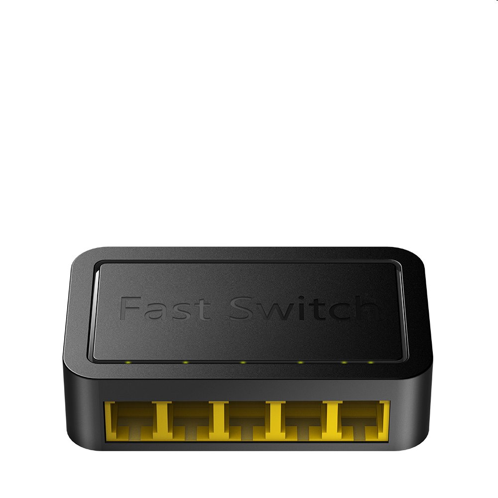 Cudy 5-Port Switch, 5 10/100M RJ45 Ports, Desktop, Power Saving, Plug & Play