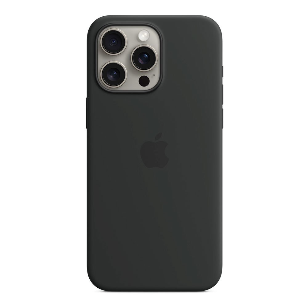 iPhone 15 Pro Max Silicone Case with MagSafe - Black