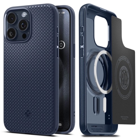 Spigen kryt Mag Armor Magsafe pre iPhone 15 Pro Max - Navy Blue