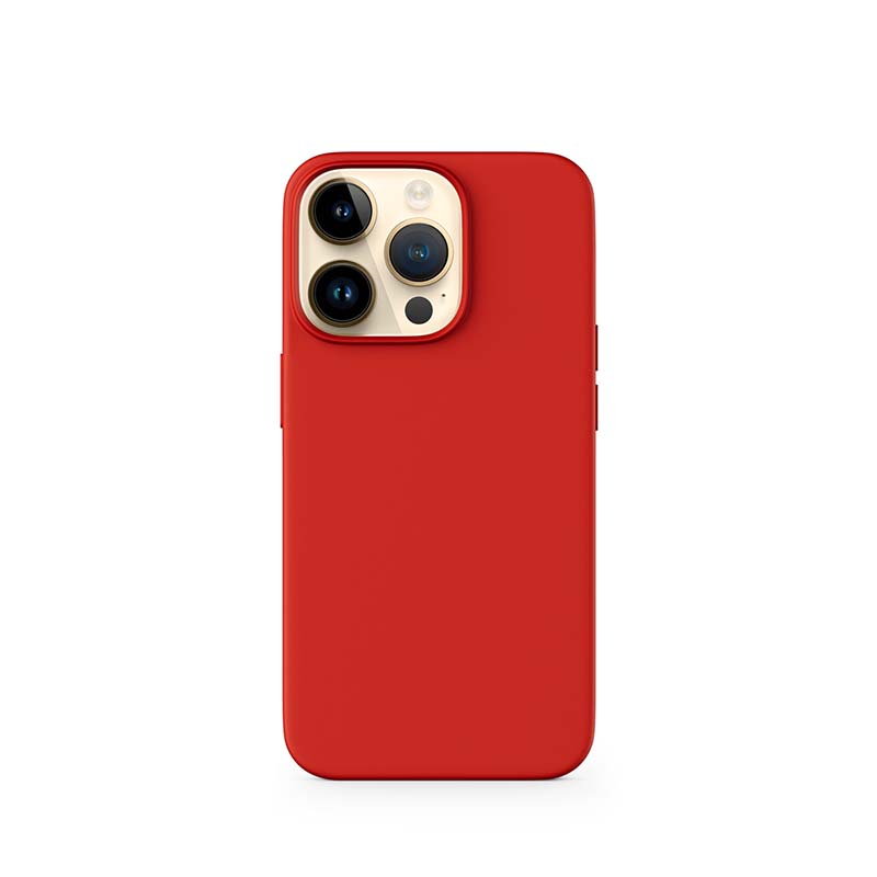 Epico Mag+ Silicone Case iPhone 15 Plus - tmavo červená