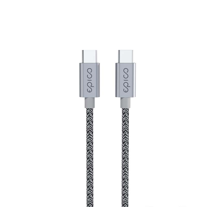 EPICO Opletený Kábel USB-C na USB-C 1.2M - Vesmirne šedá