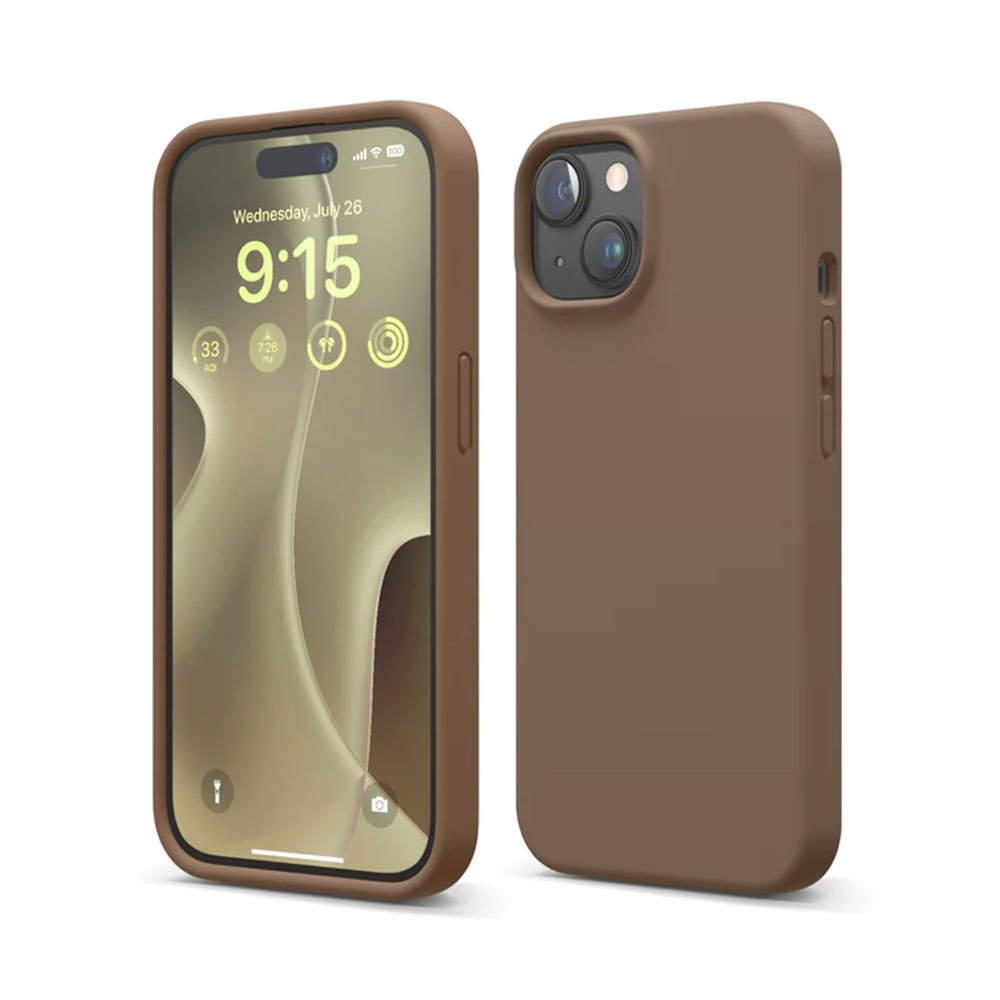 Elago kryt Silicone Case pre iPhone 15 - Brown