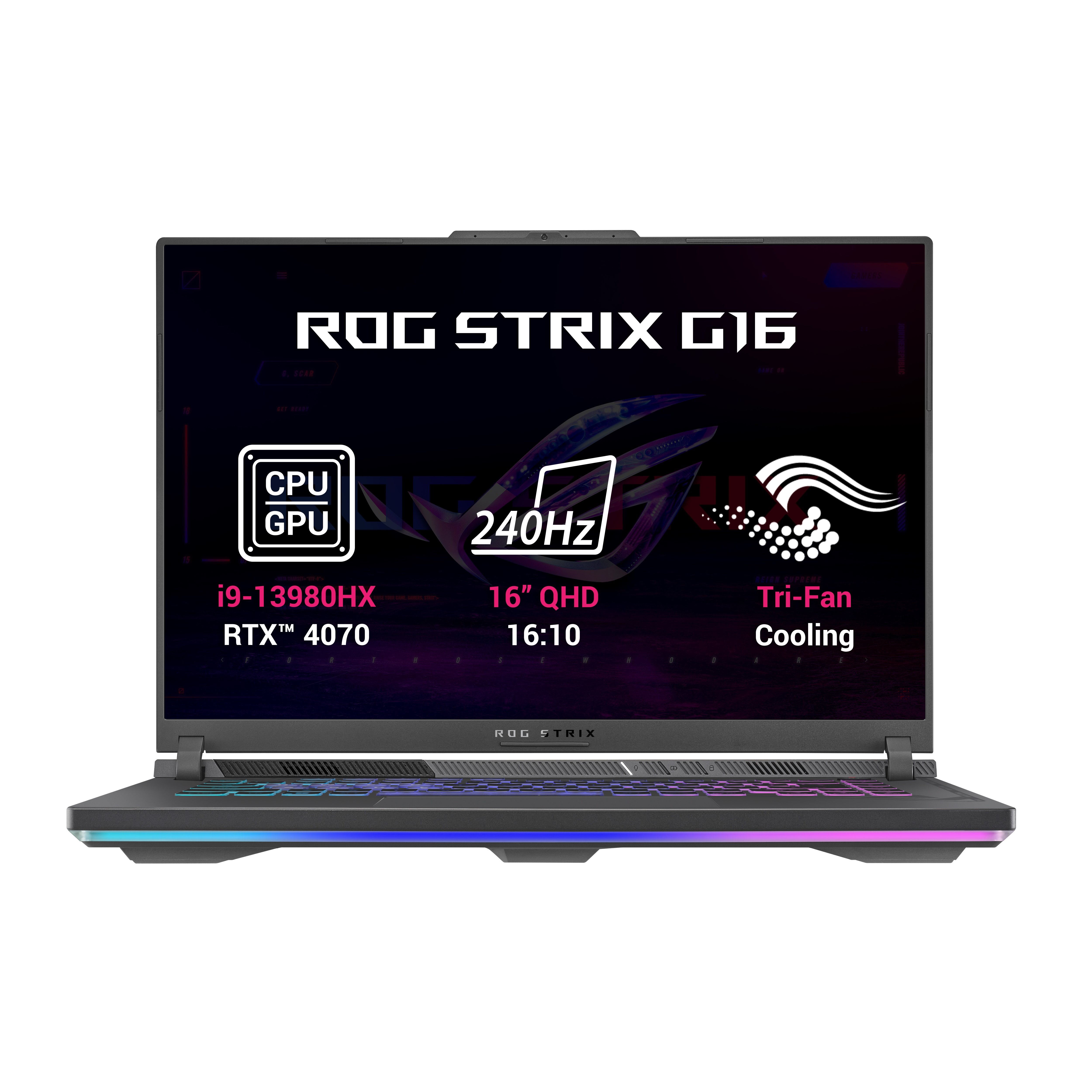 ASUS ROG Strix G16 i9-13980HX/16GB/1TB SSD/16" FHD/RTX4070/Win11Home/Eclipse Gray