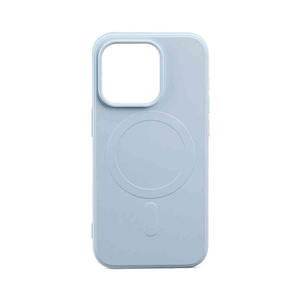 Aiino - Alma Recycled case with magnet for iPhone 15 Pro Max - Light Blue