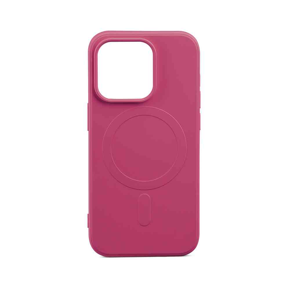 Aiino - Alma Recycled case with magnet for iPhone 15 Pro - Cherry