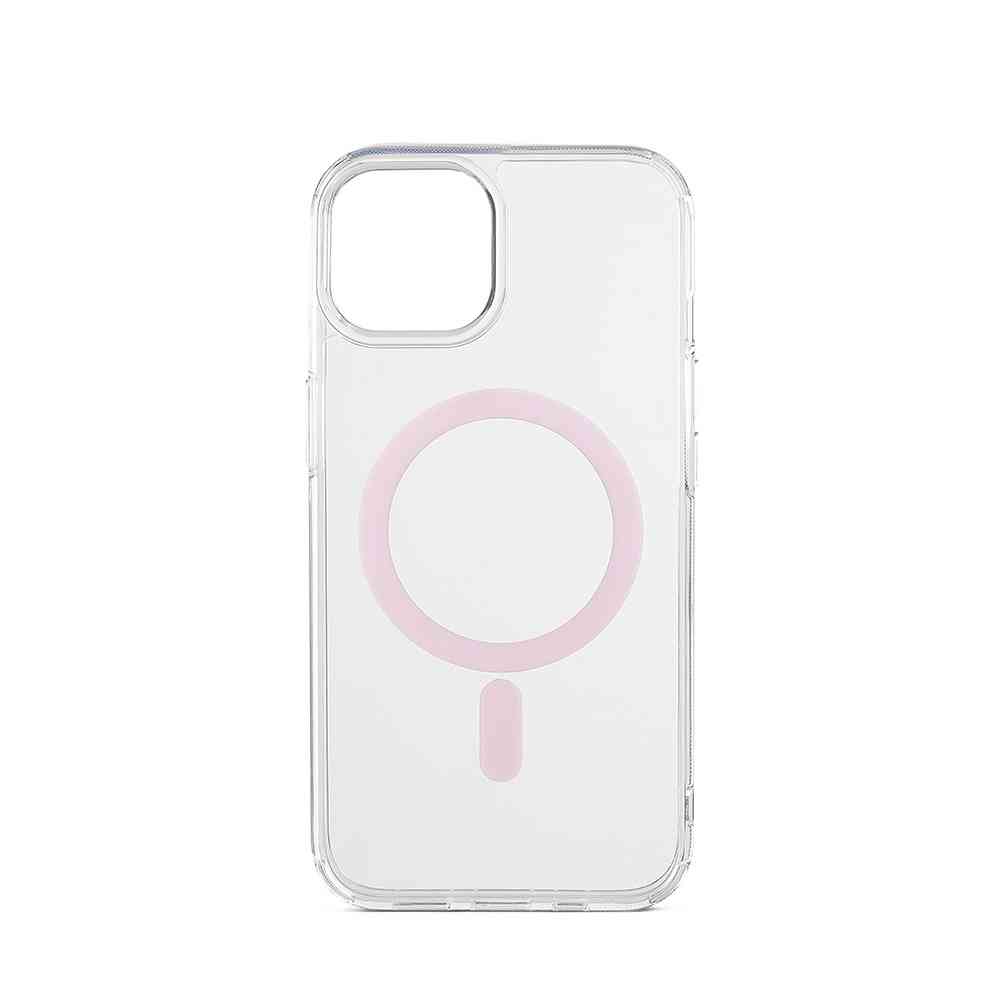 Aiino - Frozen Case with magnet for iPhone 15 Plus - Rose