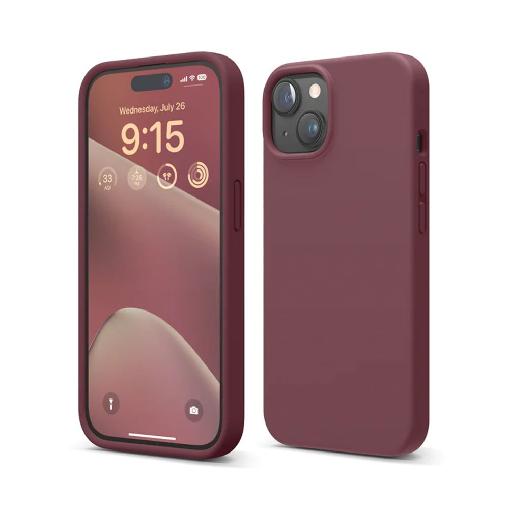 Elago kryt Silicone Case pre iPhone 15 - Burgundy