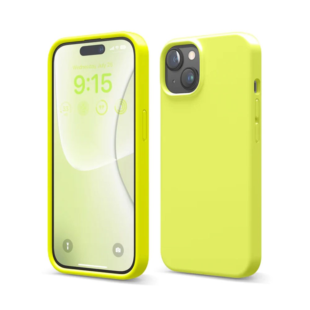 Elago kryt Silicone Case pre iPhone 15 - Neon Yellow