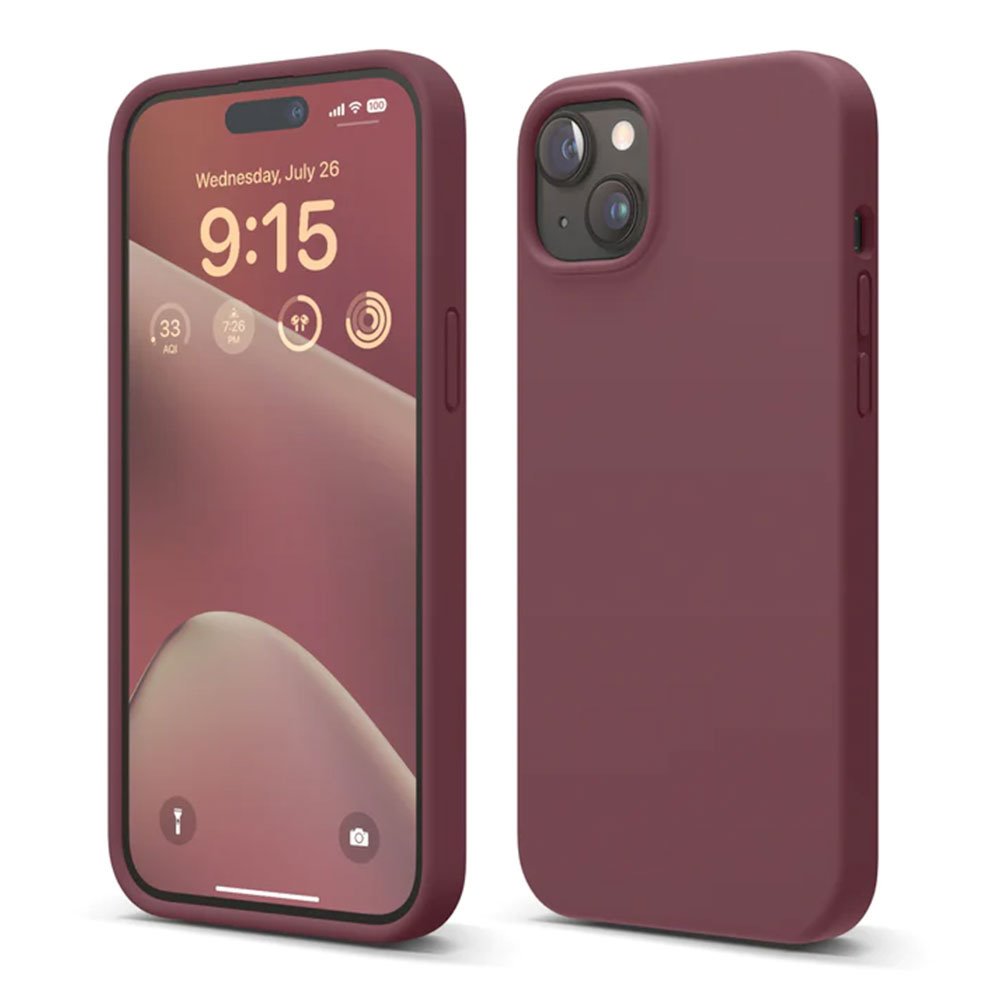 Elago kryt Silicone Case pre iPhone 15 Plus - Burgundy