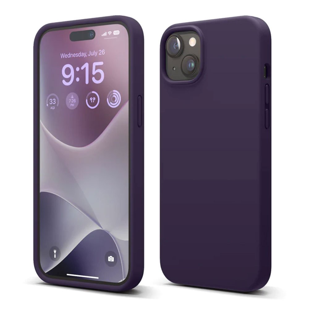 Elago kryt Silicone Case pre iPhone 15 Plus - Deep Purple