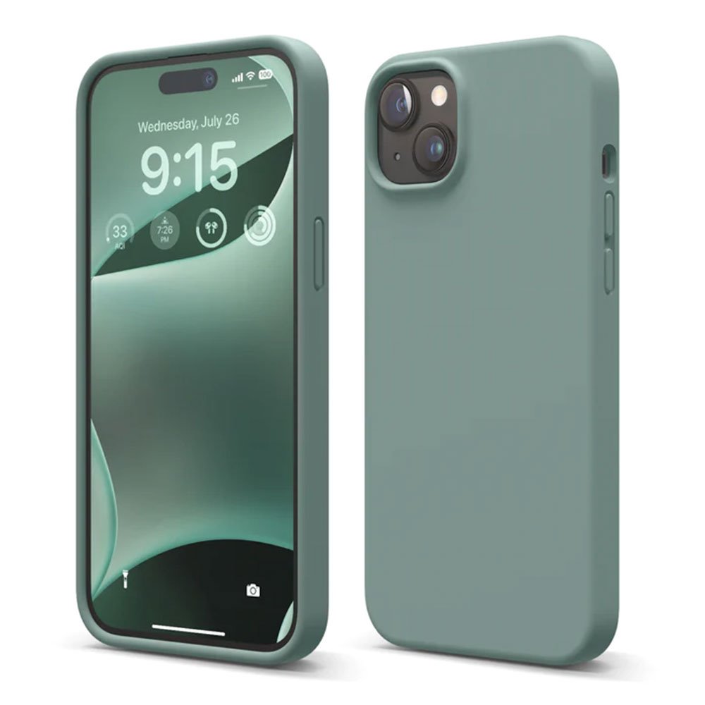 Elago kryt Silicone Case pre iPhone 15 Plus - Midnight Green