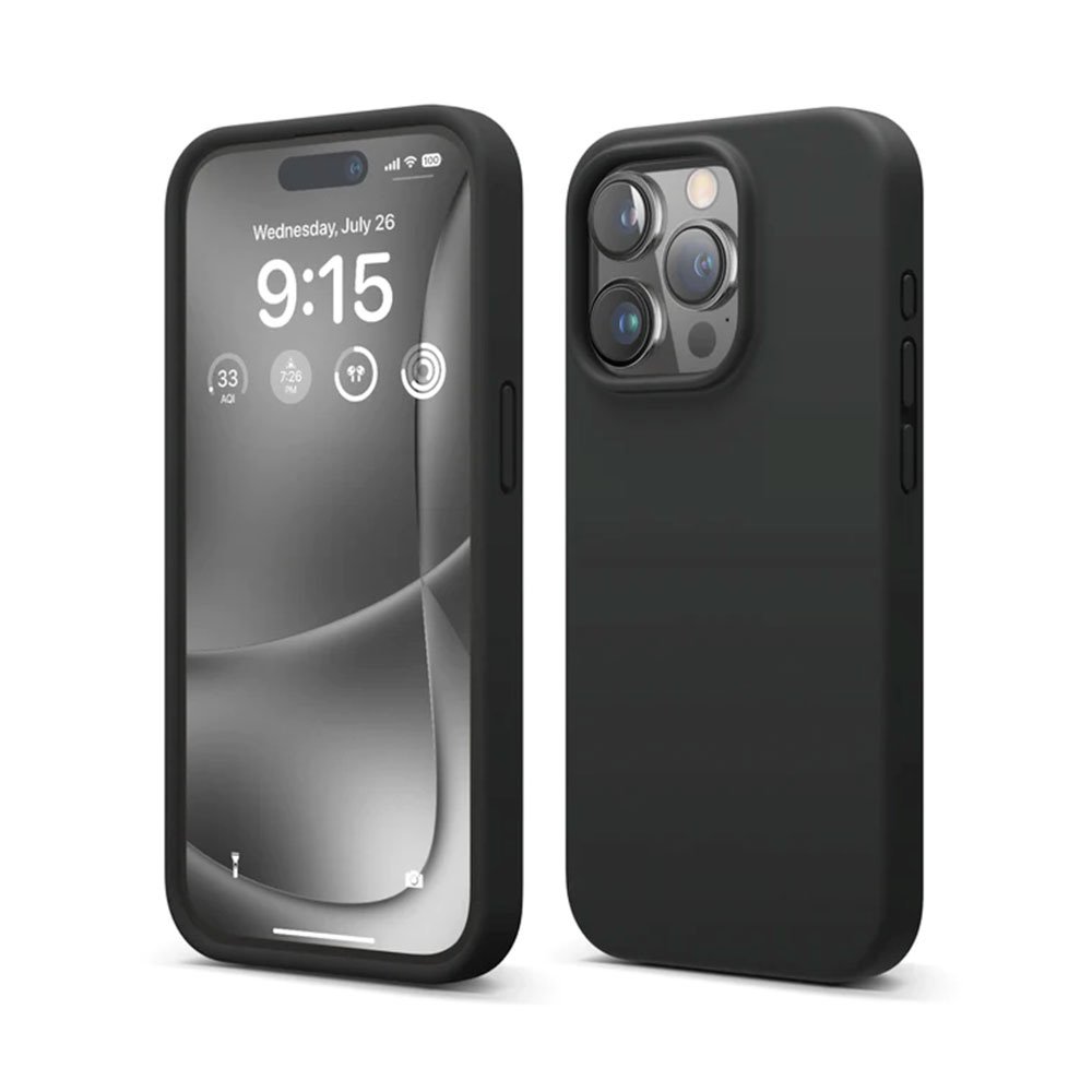 Elago kryt Silicone Case pre iPhone 15 Pro - Black