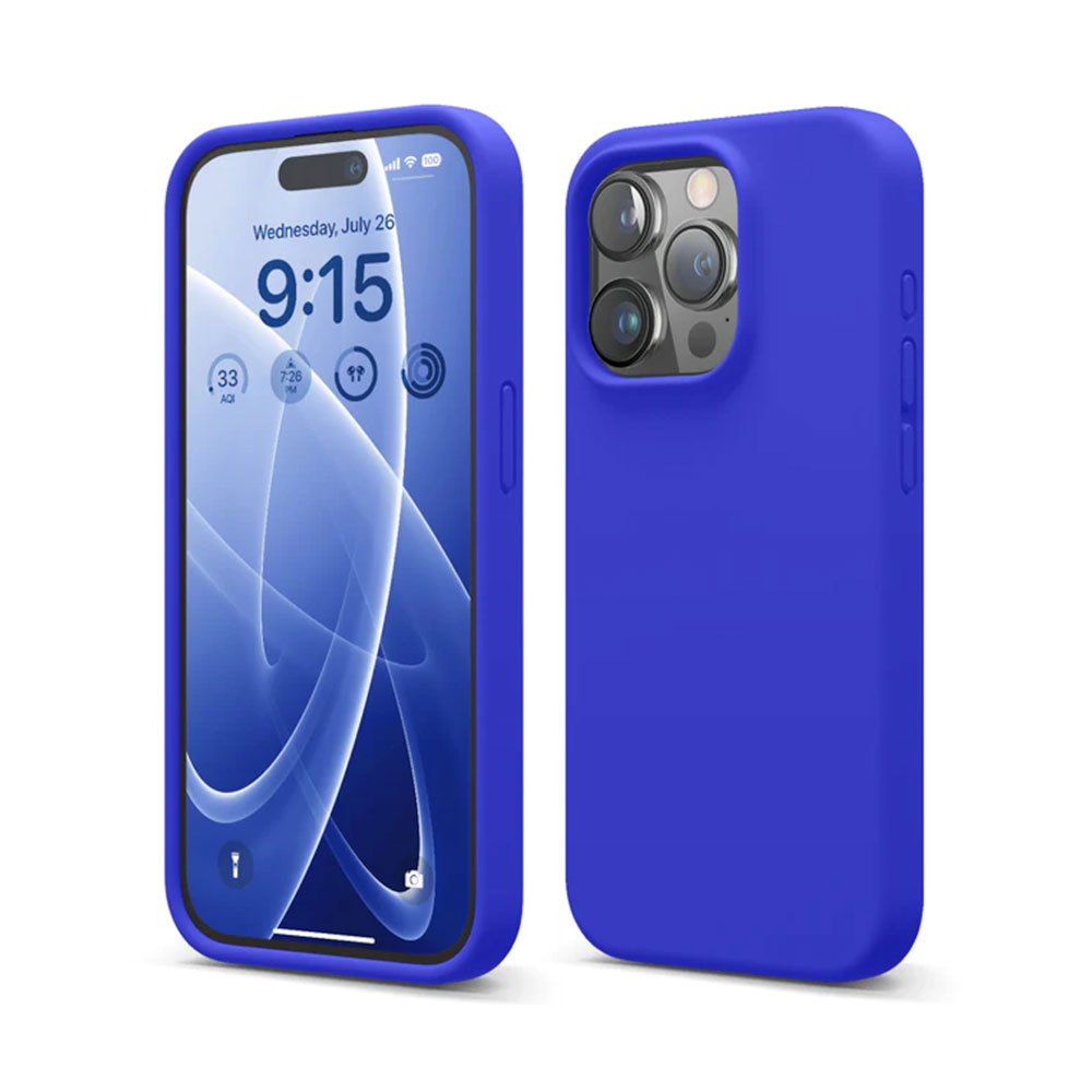 Elago kryt Silicone Case pre iPhone 15 Pro - Cobalt Blue