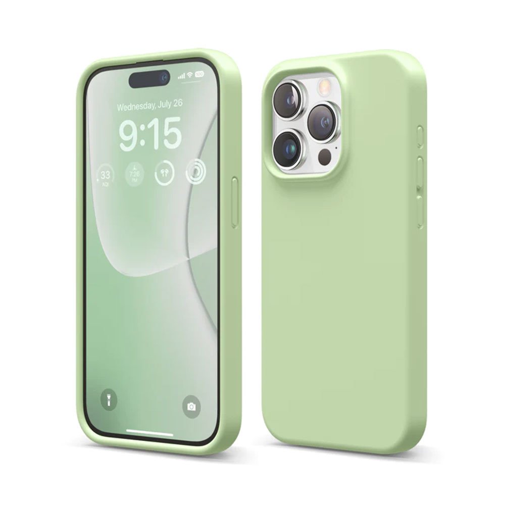 Elago kryt Silicone Case pre iPhone 15 Pro - Pastel Green