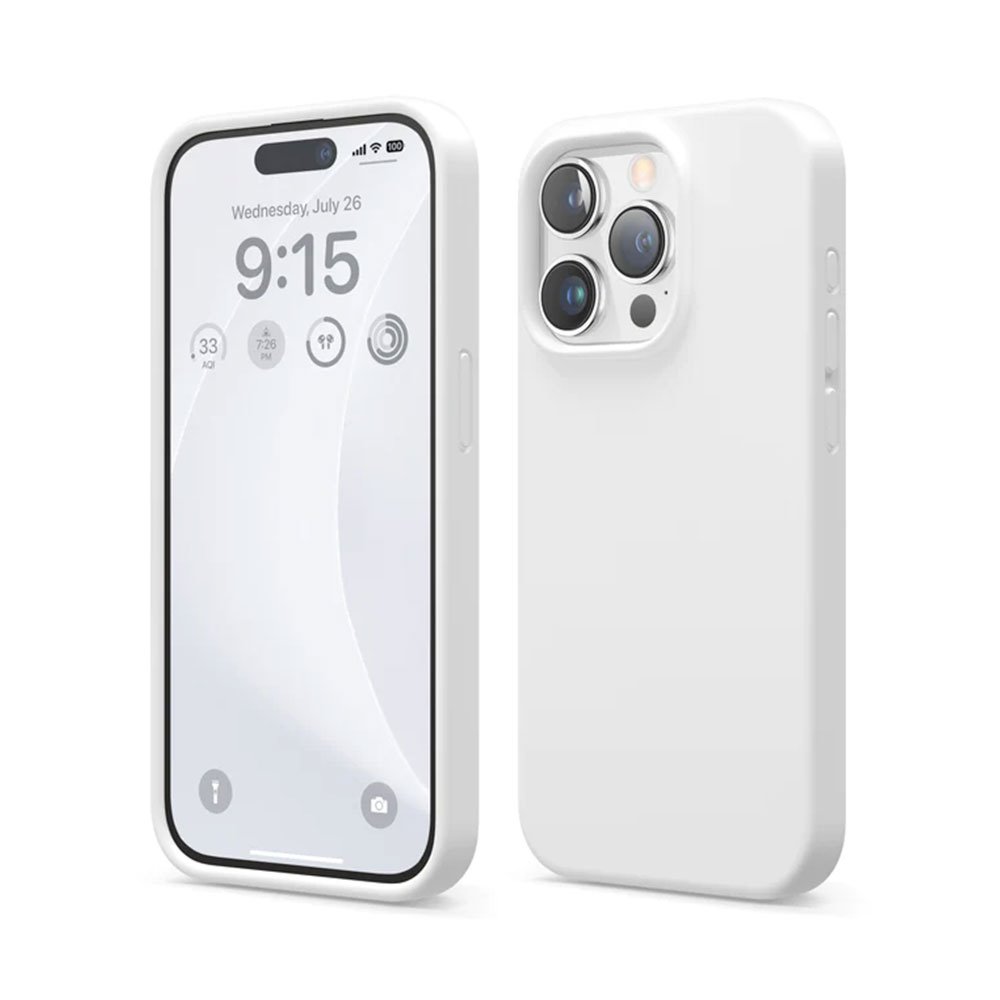 Elago kryt Silicone Case pre iPhone 15 Pro - White