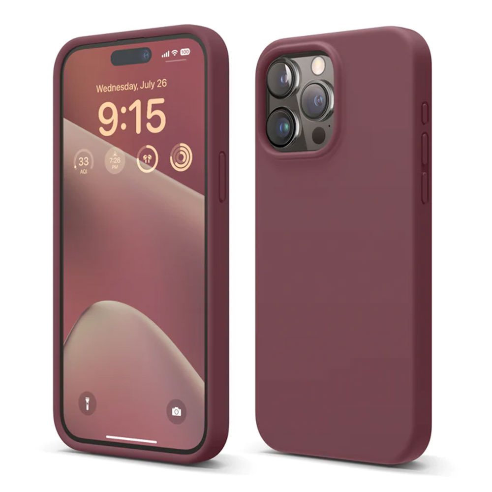 Elago kryt Silicone Case pre iPhone 15 Pro Max - Burgundy