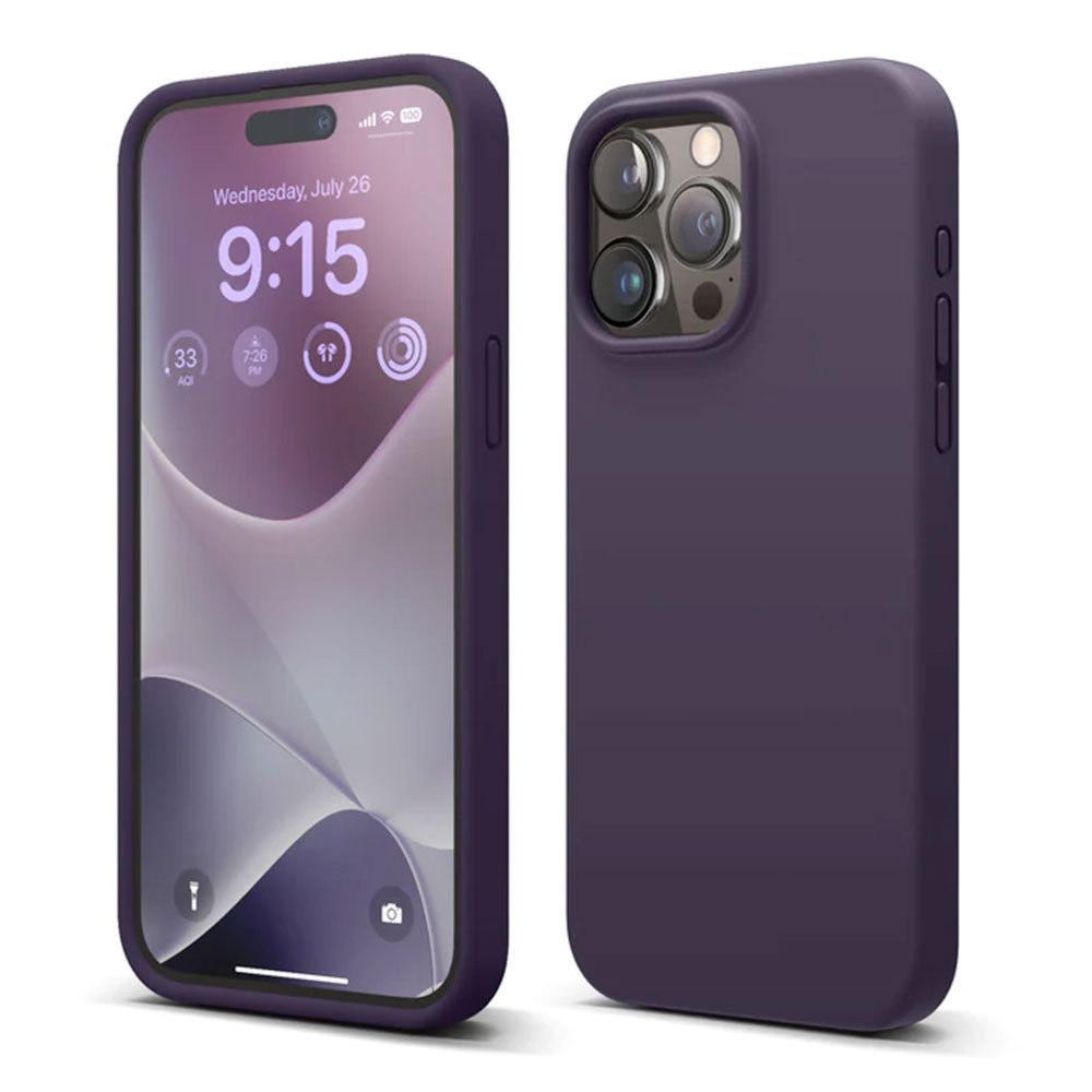 Elago kryt Silicone Case pre iPhone 15 Pro Max - Deep Purple