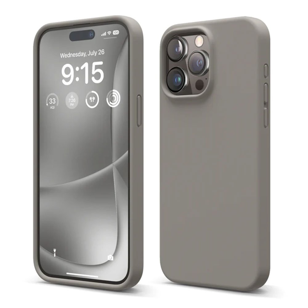 Elago kryt Silicone Case pre iPhone 15 Pro Max - Medium Gray