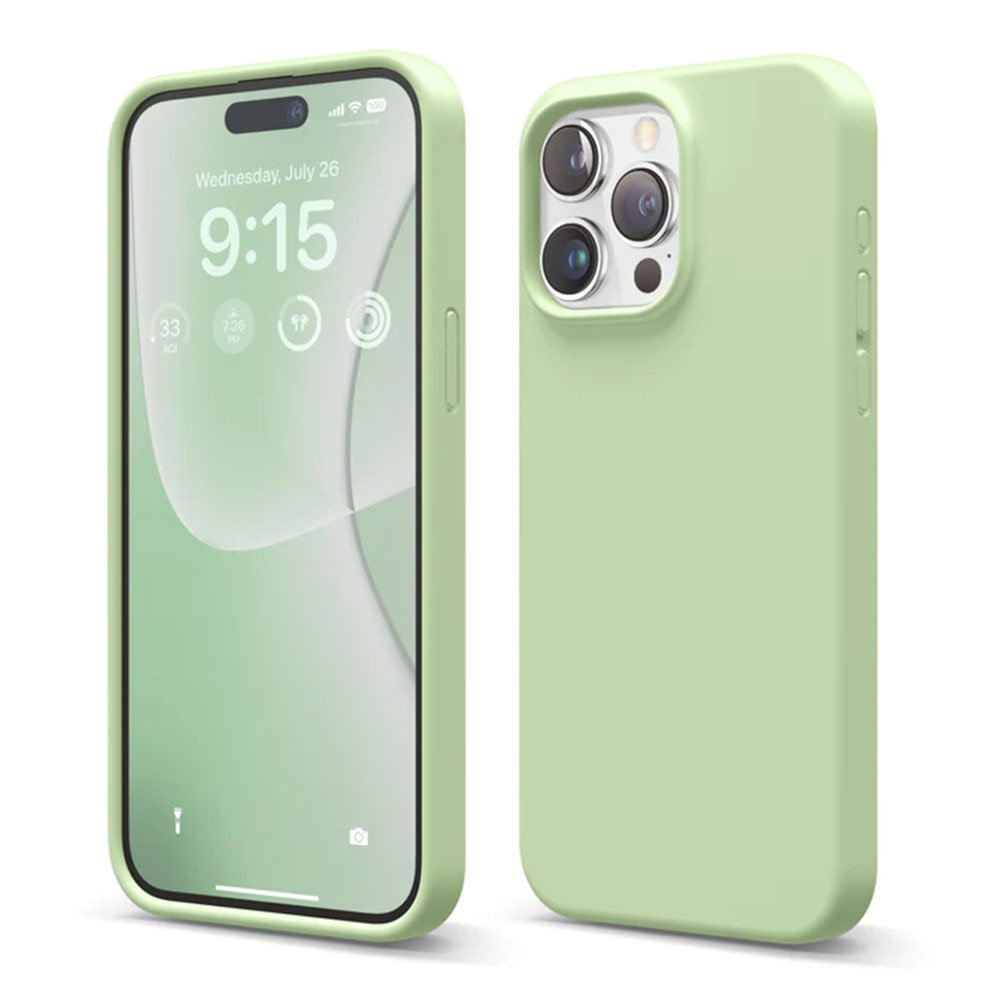 Elago kryt Silicone Case pre iPhone 15 Pro Max - Pastel Green