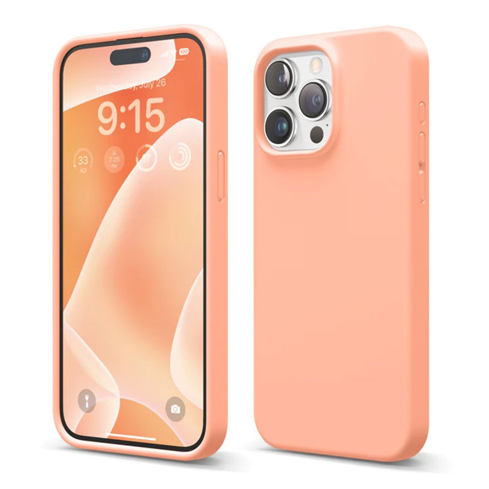 Elago kryt Silicone Case pre iPhone 15 Pro Max - Salmon