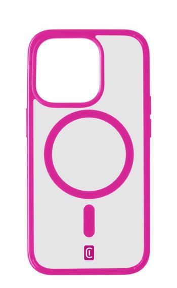 Cellularline Pop Mag s podporou Magsafe pre Apple iPhone 15 Pro Max, číry / ružový