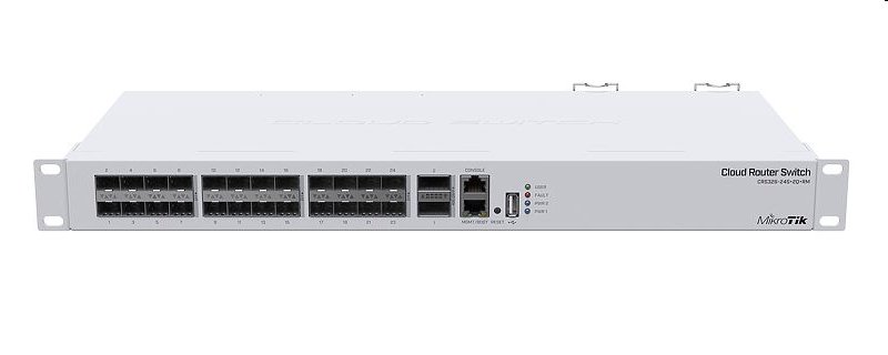 MIKROTIK RouterBOARD Cloud Router Switch CRS326-24S+2Q+RM + L5 (po výměně zdroje)