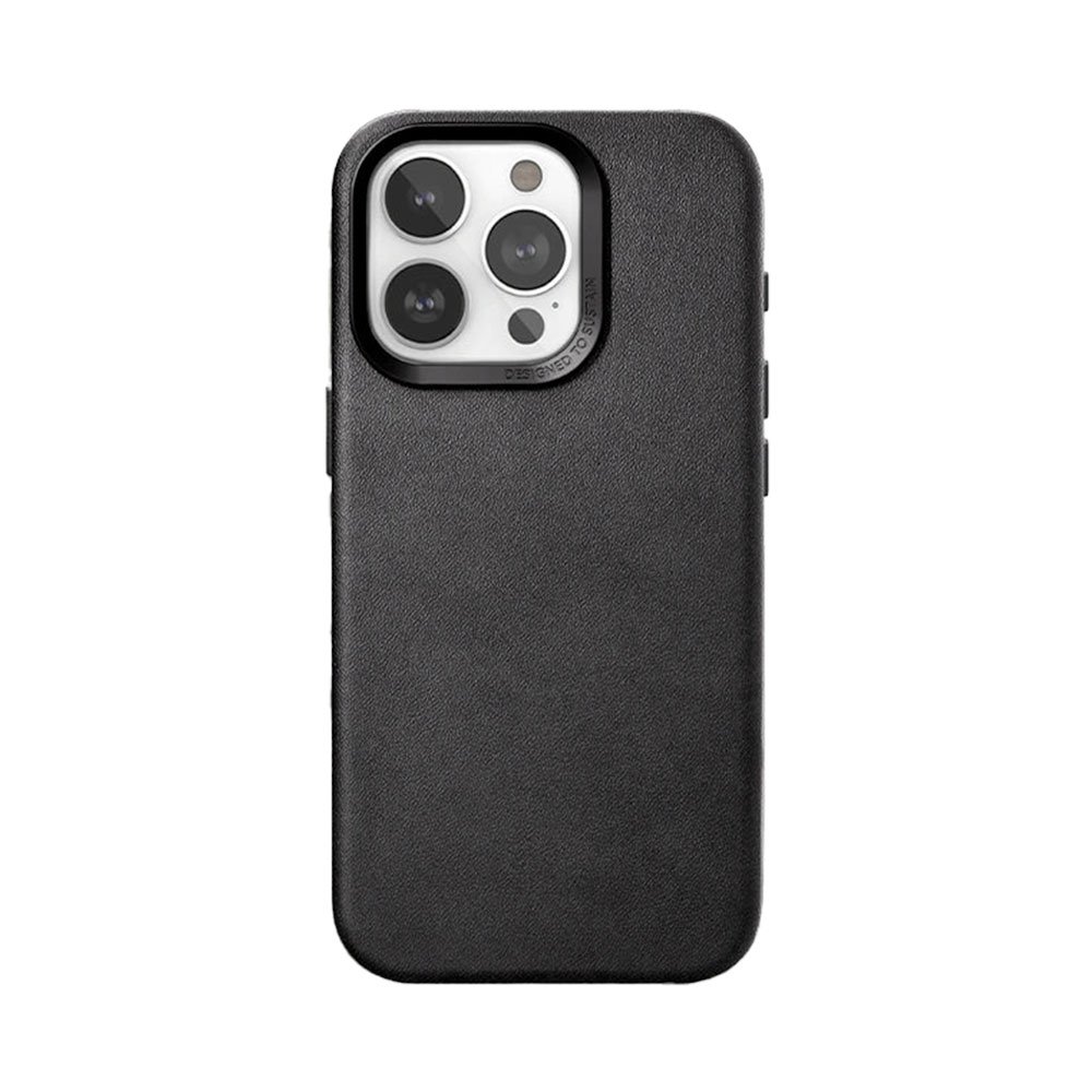 Woodcessories kryt Bio Leather Case MagSafe pre iPhone 15 Pro - Black
