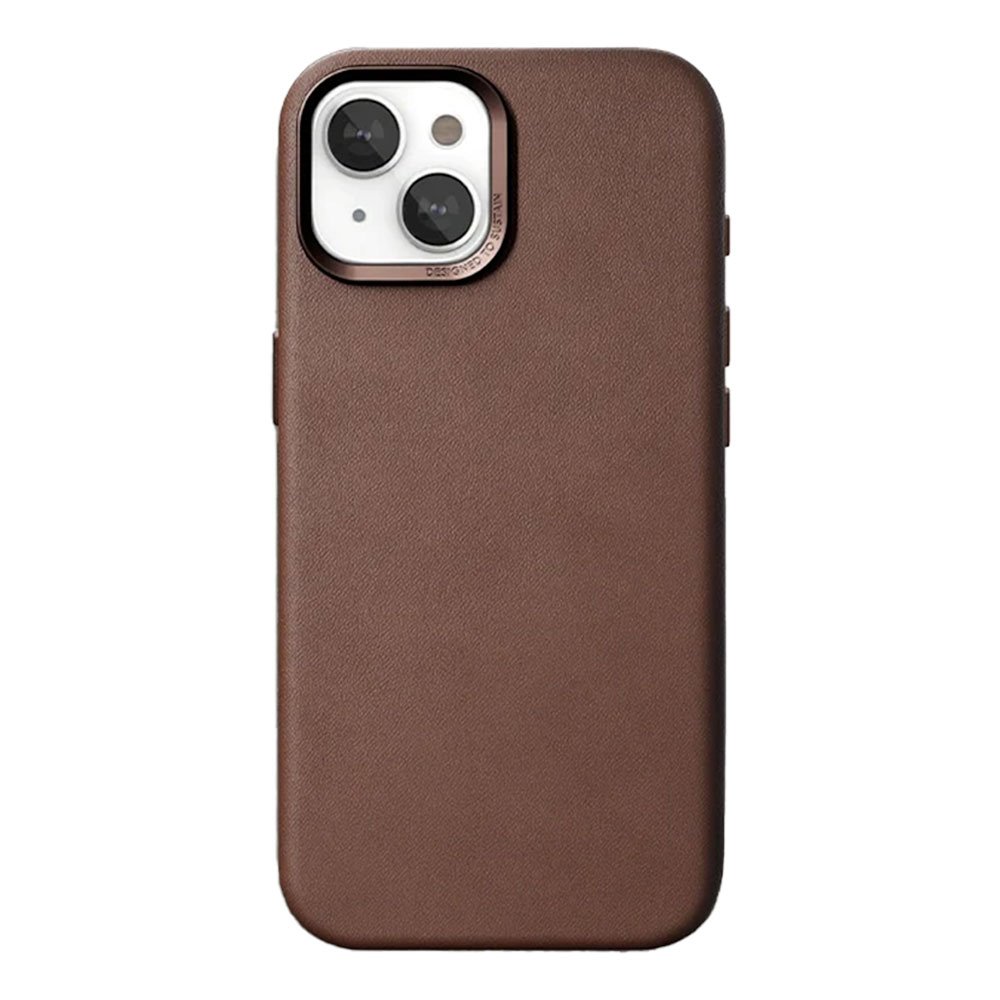 Woodcessories kryt Bio Leather Case MagSafe pre iPhone 15 Plus - Brown
